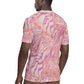 African Zebra Leopard Pattern Rugby Jersey Blush Savannah