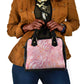 African Zebra Leopard Pattern Shoulder Handbag Blush Savannah