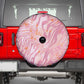 African Zebra Leopard Pattern Spare Tire Cover Blush Savannah