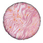 African Zebra Leopard Pattern Spare Tire Cover Blush Savannah