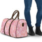 African Zebra Leopard Pattern Travel Bag Blush Savannah