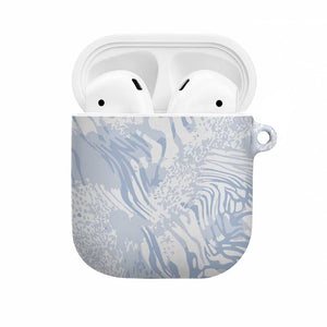 African Zebra Leopard Pattern AirPods Case Sky Savannah