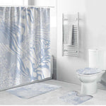 African Zebra Leopard Pattern Bathroom Set Sky Savannah