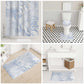 African Zebra Leopard Pattern Bathroom Set Sky Savannah