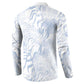 African Zebra Leopard Pattern Button Sweatshirt Sky Savannah