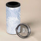 African Zebra Leopard Pattern 4 in 1 Can Cooler Tumbler Sky Savannah