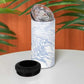 African Zebra Leopard Pattern 4 in 1 Can Cooler Tumbler Sky Savannah