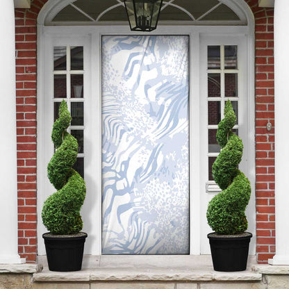 African Zebra Leopard Pattern Door Cover Sky Savannah