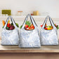 African Zebra Leopard Pattern Grocery Bag Sky Savannah