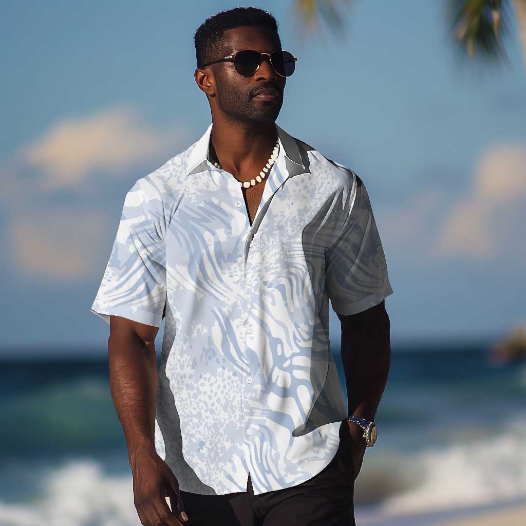 African Zebra Leopard Pattern Hawaiian Shirt Sky Savannah