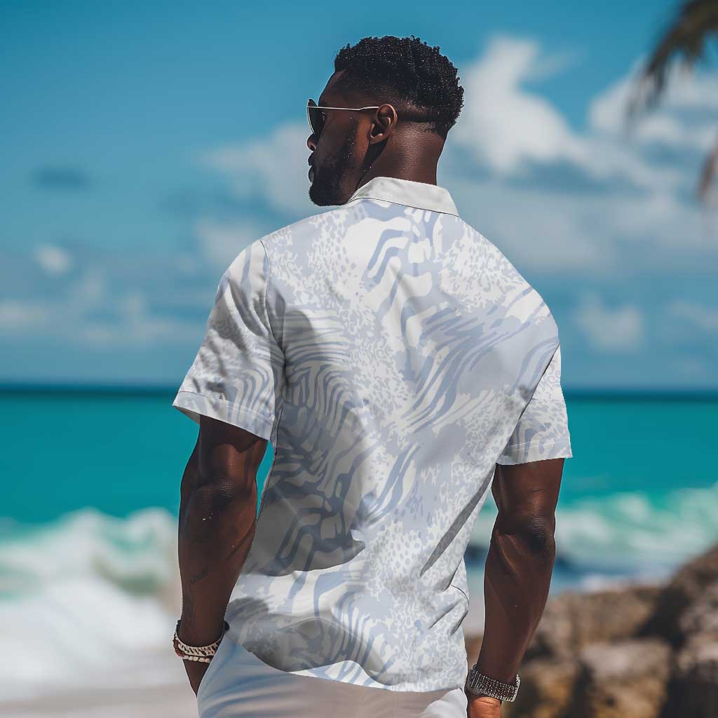 African Zebra Leopard Pattern Hawaiian Shirt Sky Savannah