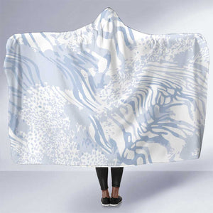 African Zebra Leopard Pattern Hooded Blanket Sky Savannah