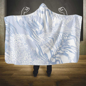 African Zebra Leopard Pattern Hooded Blanket Sky Savannah