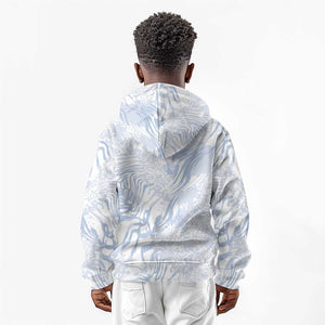 African Zebra Leopard Pattern Kid Hoodie Sky Savannah