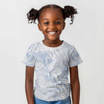 African Zebra Leopard Pattern Kid T shirt Sky Savannah