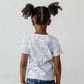 African Zebra Leopard Pattern Kid T shirt Sky Savannah