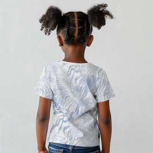 African Zebra Leopard Pattern Kid T shirt Sky Savannah