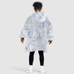 African Zebra Leopard Pattern Kid Wearable Blanket Hoodie Sky Savannah