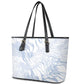 African Zebra Leopard Pattern Leather Tote Bag Sky Savannah