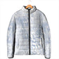 African Zebra Leopard Pattern Padded Jacket Sky Savannah