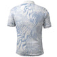 African Zebra Leopard Pattern Polo Shirt Sky Savannah