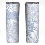 African Zebra Leopard Pattern Skinny Tumbler Sky Savannah