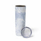African Zebra Leopard Pattern Skinny Tumbler Sky Savannah