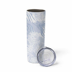 African Zebra Leopard Pattern Skinny Tumbler Sky Savannah