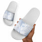 African Zebra Leopard Pattern Slide Sandals Sky Savannah