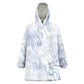 African Zebra Leopard Pattern Wearable Blanket Hoodie Sky Savannah