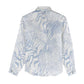 African Zebra Leopard Pattern Women Casual Shirt Sky Savannah