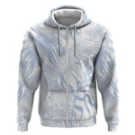 African Zebra Leopard Pattern Zip Hoodie Sky Savannah