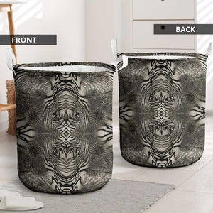 African Zebra Elephant Skin Pattern Laundry Basket