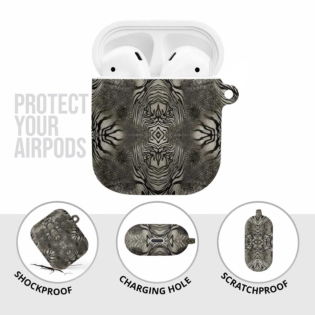 African Zebra Elephant Skin Pattern AirPods Case