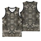 African Zebra Elephant Skin Pattern Basketball Jersey