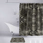 African Zebra Elephant Skin Pattern Bathroom Set
