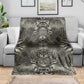 African Zebra Elephant Skin Pattern Blanket
