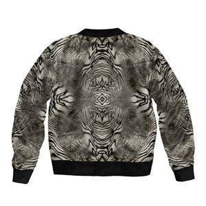 African Zebra Elephant Skin Pattern Bomber Jacket