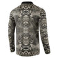 African Zebra Elephant Skin Pattern Button Sweatshirt