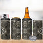 African Zebra Elephant Skin Pattern 4 in 1 Can Cooler Tumbler