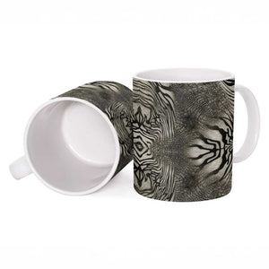 African Zebra Elephant Skin Pattern Ceramic Mug