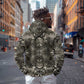 African Zebra Elephant Skin Pattern Hoodie