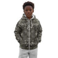 African Zebra Elephant Skin Pattern Kid Hoodie