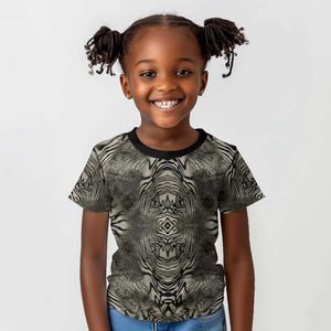 African Zebra Elephant Skin Pattern Kid T shirt