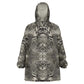 African Zebra Elephant Skin Pattern Kid Wearable Blanket Hoodie
