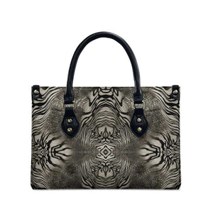 African Zebra Elephant Skin Pattern Leather Bag