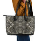 African Zebra Elephant Skin Pattern Leather Tote Bag
