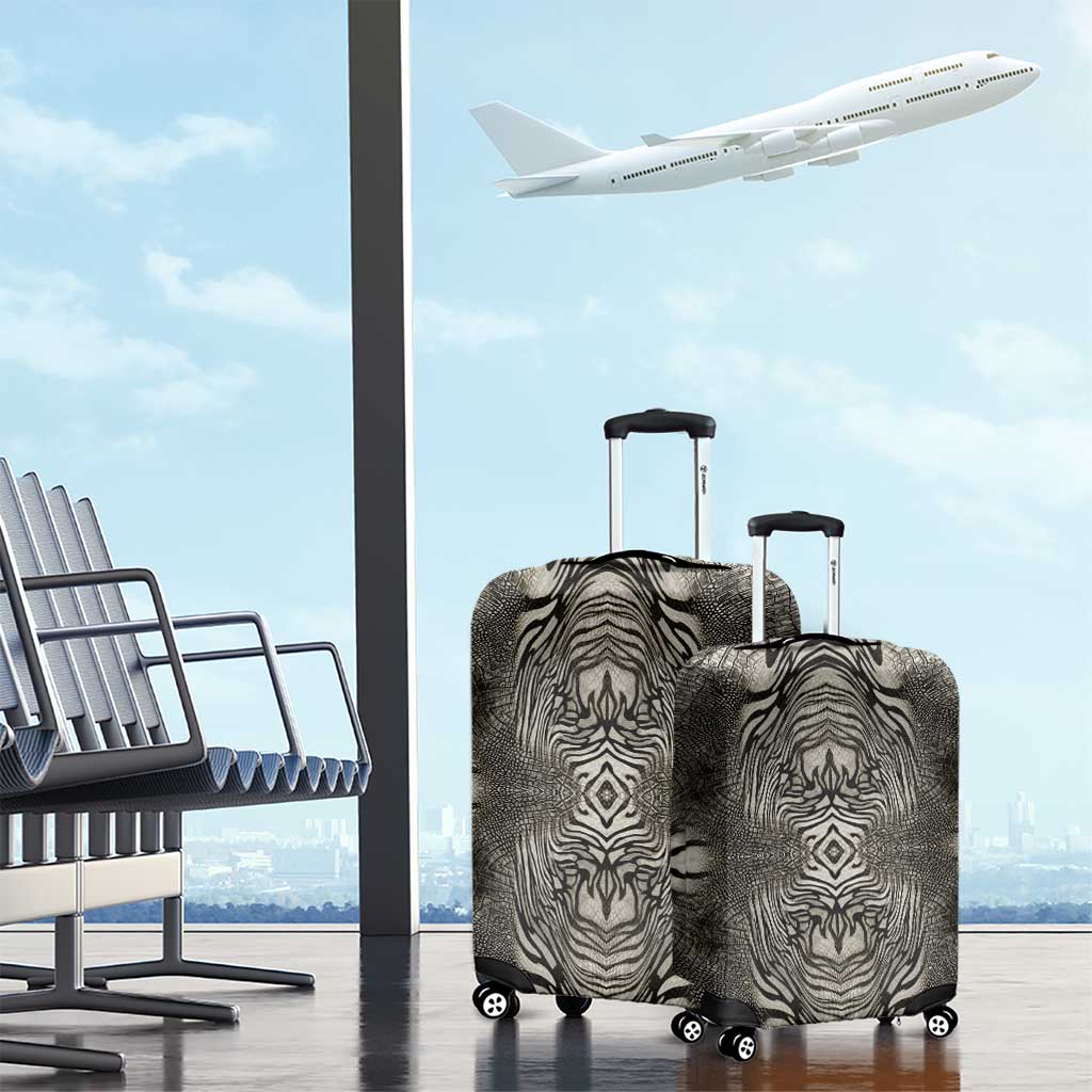 African Zebra Elephant Skin Pattern Luggage Cover