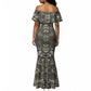African Zebra Elephant Skin Pattern Mermaid Dress