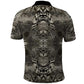 African Zebra Elephant Skin Pattern Polo Shirt